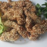 Пилешки хапки в сусам