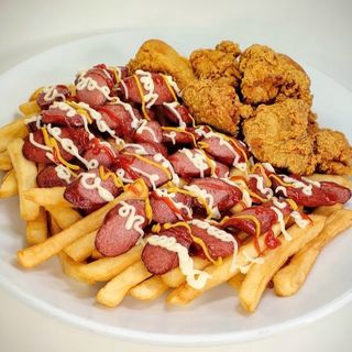 Salchipollo Costa Coral (Ración)