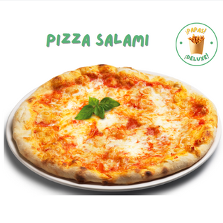 Pizza Salami familiar.