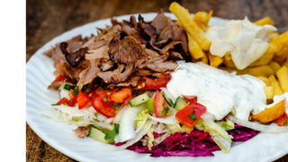 Danie na talerzu samo mięso - Małe