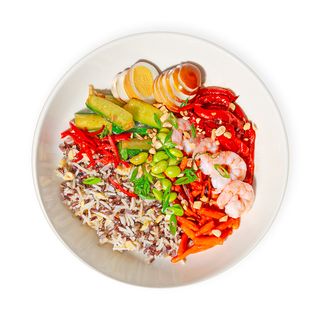 Рис WOK з креветками