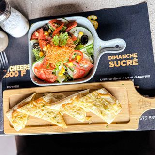 Crêpe Fromage + Salade