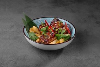 Ребро по-тайські WOK з картопляними діпами (160г/100г)