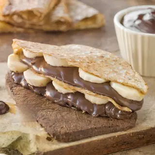 Nutella banane plus chocolat fondu