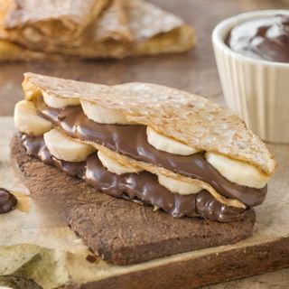 Nutella banane plus chocolat fondu