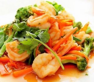 84N-Langostino Con Verdura