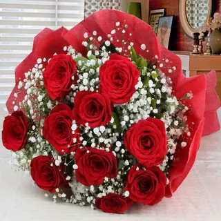 30 roses rouges