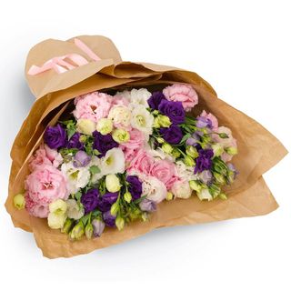 15 різнокольорових еустом 