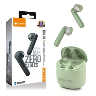 Auricular Con Caja Bateria TWS-R5 Bluetooth NEGRO