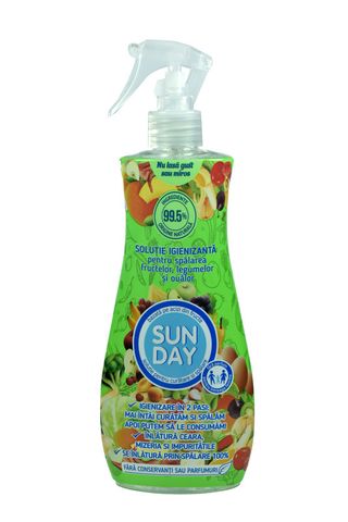 Sunday -  Solutie igienizanta pentru fructe si legume, 400ml
