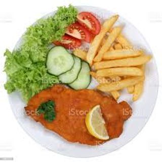 88 Plato Combinado de Escalope De Pollo