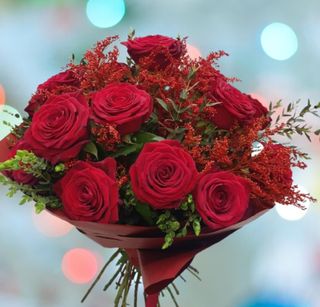 Buchet 15 trandafiri rosii