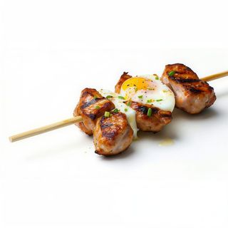 Pincho De Pollo Con Queso Y Huevo