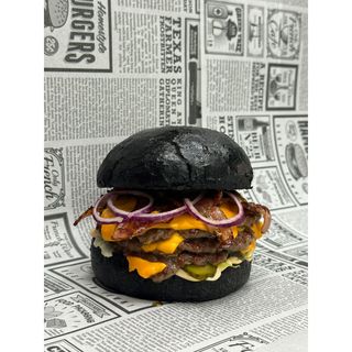 Black Smash double-double bacon burger