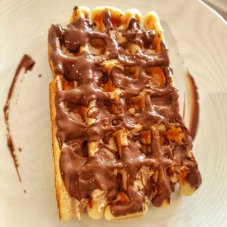 Waffle Bruxelas Kinder Milka