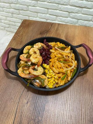 Fajitas & Pasta Crevettes