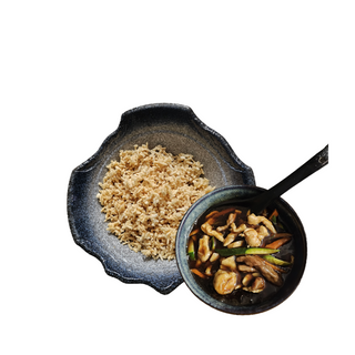 Arroz crujiente ku-bak tres delicias