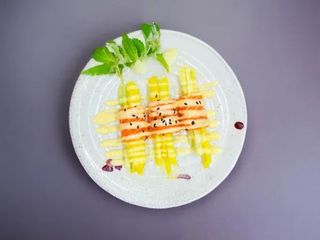 308 Sushi jo salad mango sake roll 4 pezzi