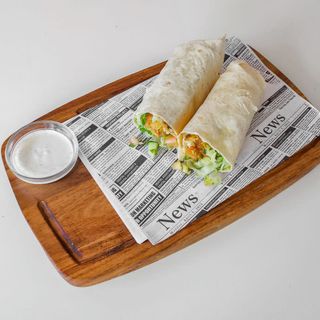 Wrap De Falafel + papas fritas