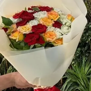 15 roses mélange 