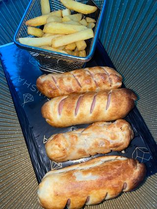 Hot Dog Rolls Y Patatas Fritas