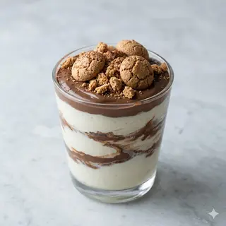 Coppa panna e Nutella con amaretti di monbaruzzo 200 g semifreddo