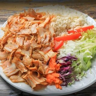 Plato Kebab Con Arroz