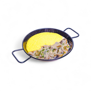 Ciulama de ciuperci cu mămăliguță 500g