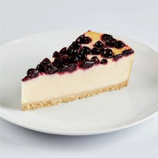 Tarta horneada de queso con arándanos / Baked Blueberry Cheesecake