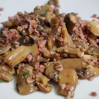 Setas Con Jamón