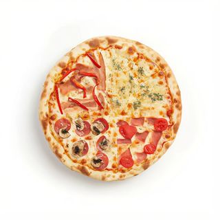 Pizza 4 saisons + canette coca 25cl