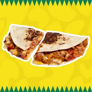 -Crunchy Chicken Quesadilla BBQ