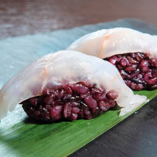 109.Black nigiri branzino