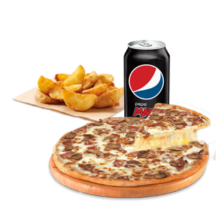 Combo Solitario (Individual con patatas rusticas y bebida)