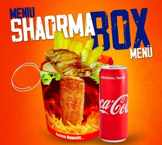 Shaorma Box + 0,33L Coca -Cola
