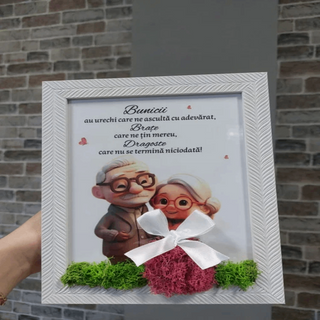 Tablou cu Licheni pentru Bunici model 2- 15x20