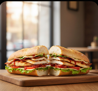 Bocadillo De Solomillo De Pollo Braseado