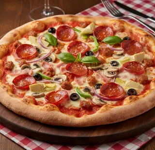 Pizza con tutto