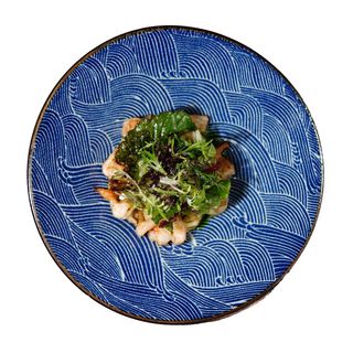 Азійський салат з креветками та вакаме (200г)