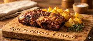 Ribs di maiale (450g) con patate