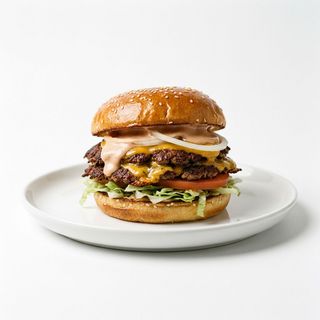 Smash burger americano vegetariano