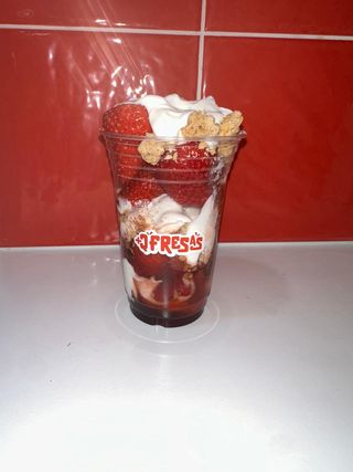 Fresa fitnes (Vaso mediano 400gr)