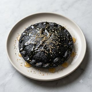 Seadas al carbone veg + formaggi capra
