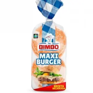 Pan Maxi Burger BIMBO - 4 unidades