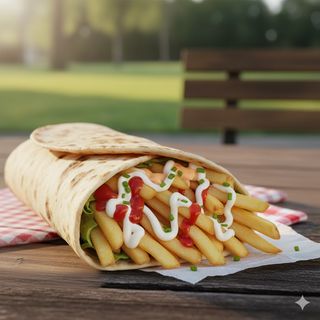 Piadina con patatine