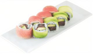 Atún y aguacate roll (8 pzs.)