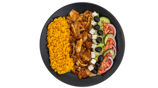 Kebap Greco na talerzu