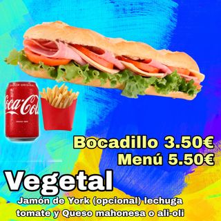 Bocadillo vegetal