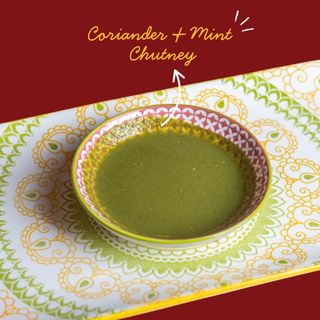 Coriander & Mint Chutney / Chutney de Menta & Coriandru