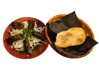 Wara’a ‘ineb Rice & Vegetables (veggie) - Gołąbki z Liści Winogron z + Pita